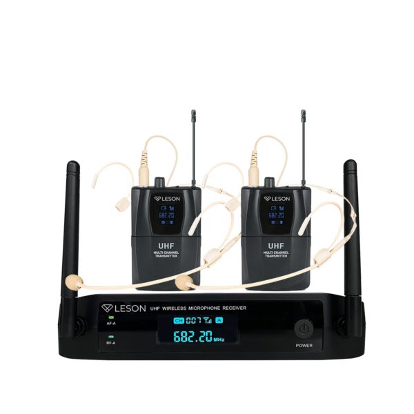 Microfone LS962 C/ 2 Headset bege