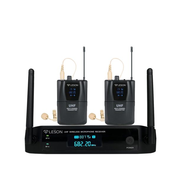 Microfone LS962 C/ 2 Lapelas bege